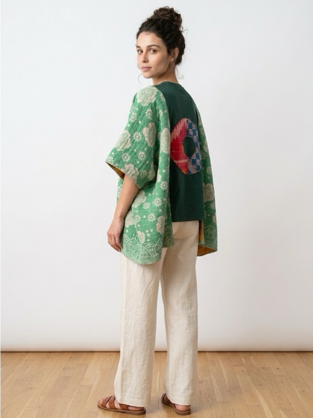 Handcrafted Upcycled PHISH Kantha Tunic NWT One Size - Picture 7 of 16